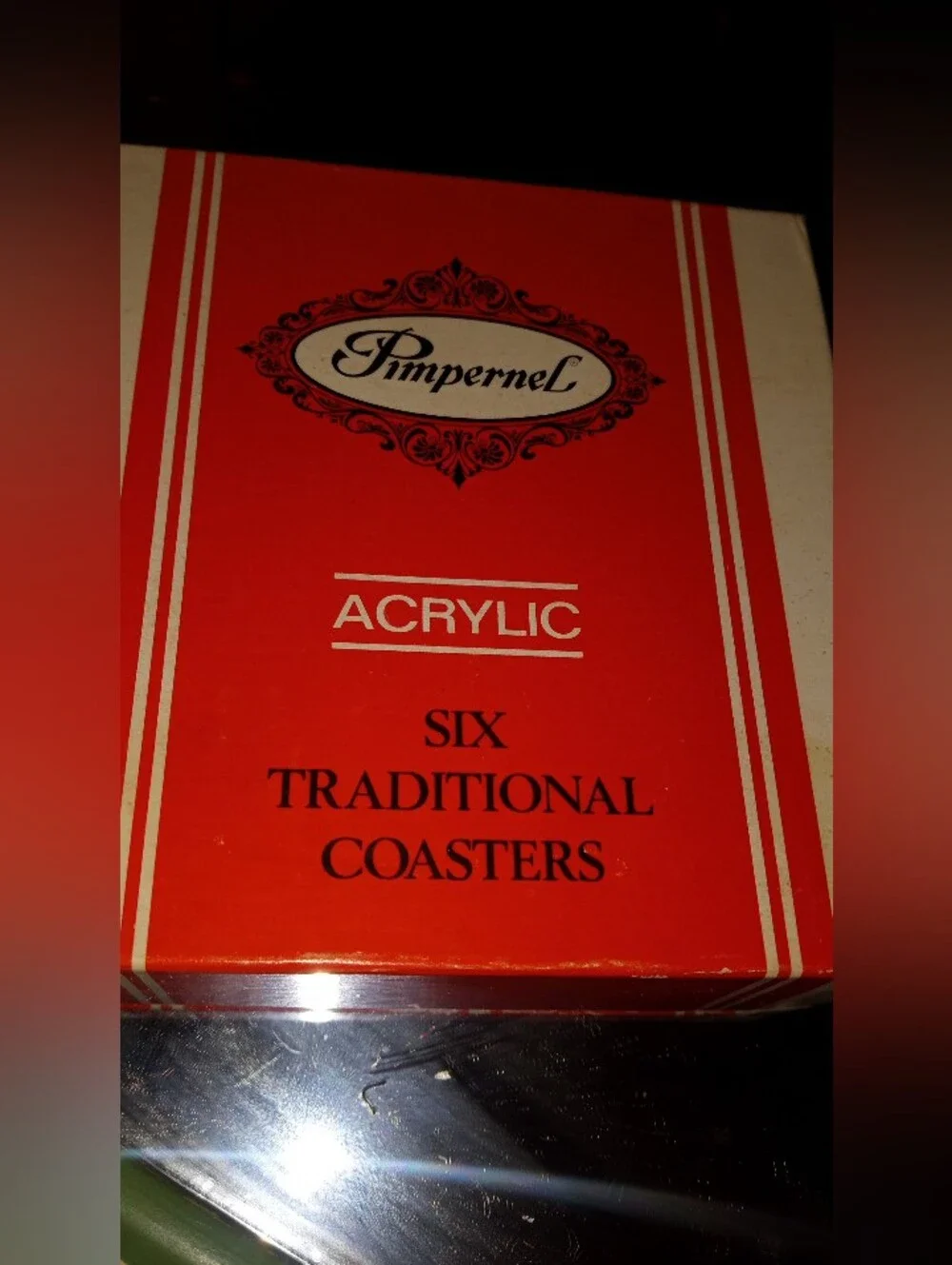 Vintage Pimpernel Acrylic Coasters Set of 6 - North American Song Birds w/ Box